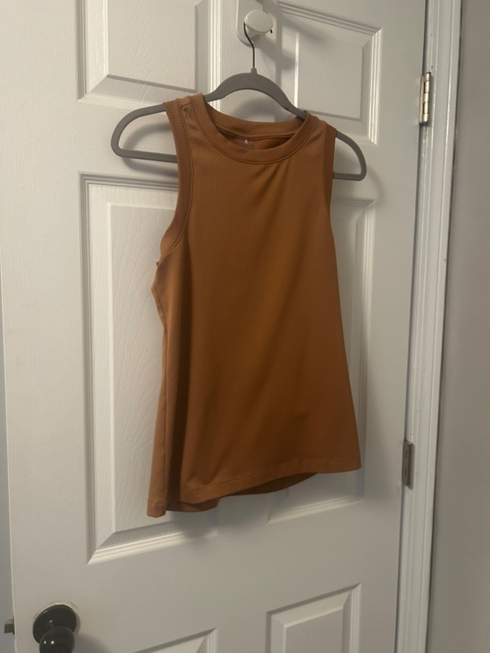 CALIA by Carrie Underwood Sleeveless Ribbed Tank - Caramel Brown